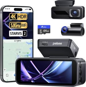4K Dash Cam Front and Rear