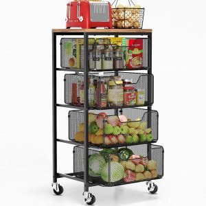 Kitchen Cart with Drawers