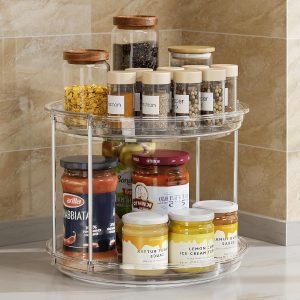 2 Tier Lazy Susan Turntable Organizer