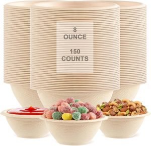8oz Small Paper Bowls 150 Pack