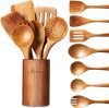 Wooden Spoons for Cooking – 8-Piece 