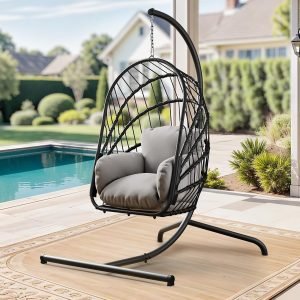 Hanging Egg Chair with Stand 