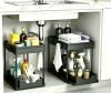 2 Tier Sliding Cabinet Basket Organizer Drawer