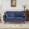 65 Corduroy Loveseat with Spring Cushions 