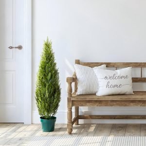 36 Inch Artificial Arborvitae Topiary Tree