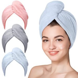 Hicober Microfiber Hair Towel Wrap 
