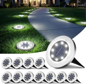 12 Pack Solar Lights Outdoor