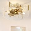 20 Inch Modern Gold Ceiling Fan with Light