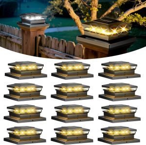 Solar Post Cap Lights 12 Pack 