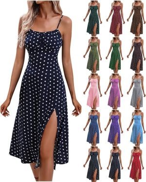Polka Dot Midi Sundress 
