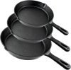 Cast Iron Skillet 3-Piece Set 
