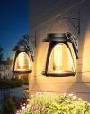 Solar Lanterns Outdoor Waterproof 2 Pack 