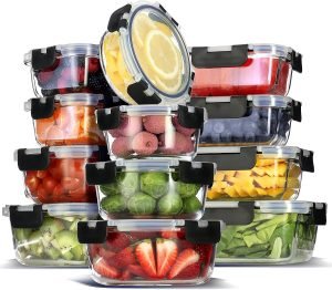 24pc Glass Storage Containers with Lids 