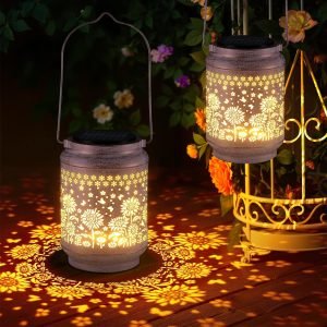 2 Pack Solar Lanterns Outdoor