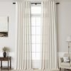 Linen Cream Curtains 145 Inch 
