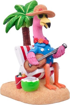 Pink Flamingo Garden Décor with Solar Light 