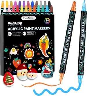 Acrylic Paint Markers 24 Colors 