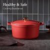 CAROTE 5QT Enameled Cast Iron Dutch Oven Pot