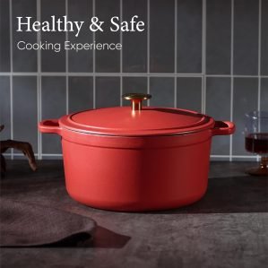 CAROTE 5QT Enameled Cast Iron Dutch Oven Pot