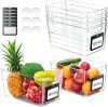 6 Pack Plastic Pantry Organizers