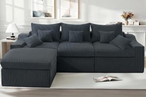 104 L-Shaped Cloud Sectional Couch 