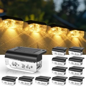 Solar Step Lights Outdoor 12 Pack
