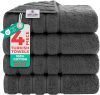 American Soft Linen Luxury 4 Piece Bath Towel Set 