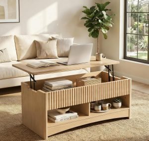 Coffee Table with Open & Hidden Storage