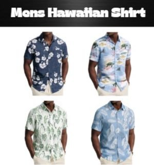 PJ PAUL JONES Men’s Hawaiian Shirt 