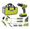 RYOBI ONE+ 18V Cordless 3/8″ Drill/Driver Kit w/ 1.5Ah Battery & Charger