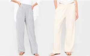 High-Waisted Linen-Blend Super Wide-Leg Pants at Old Navy !