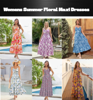 Women’s Summer Floral Maxi Dresses 