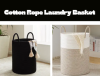 Cotton Rope Laundry Basket 