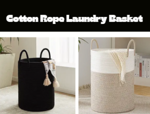 Cotton Rope Laundry Basket 
