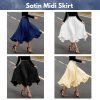 Satin Midi Skirt