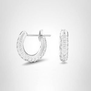 Swarovski Stone Crystal Pierced Hoop Earring Jewelry Collection