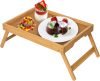 Bed Tray Table with Folding Legs