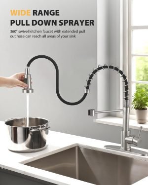 Kitchen Faucet with Pull Down Sprayer