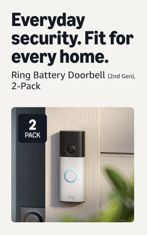 Ring Battery Doorbell  with wide-angle video