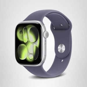Apple Watch Series 11 [GPS 46mm] Smartwatch with Jet Black Aluminum Case with Black Sport Band