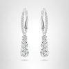 Swarovski Stilla Attract Trilogy Drop Pierced Earrings