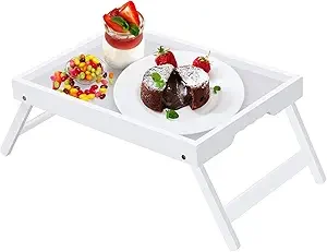 Bed Tray Table with Folding Legs 