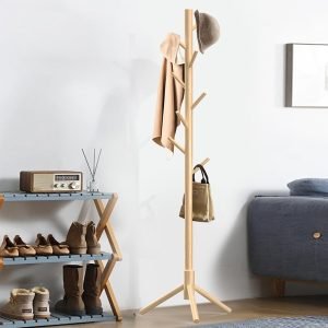 Wooden Coat Rack Stand