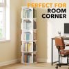 SpaceAid 5 Tier Rotating Bookshelf Tower