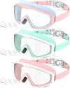 3 Pack Kids Swimming Goggles