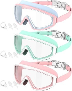 3 Pack Kids Swimming Goggles