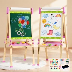 Adjustable Wooden Kids Art Easel