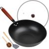 Wok Pan with Glass Cover