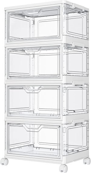 Clear Storage Bins with Lids 