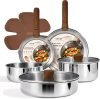 CAROTE 13 PCS Tri-Ply Stainless Steel Cookware Set